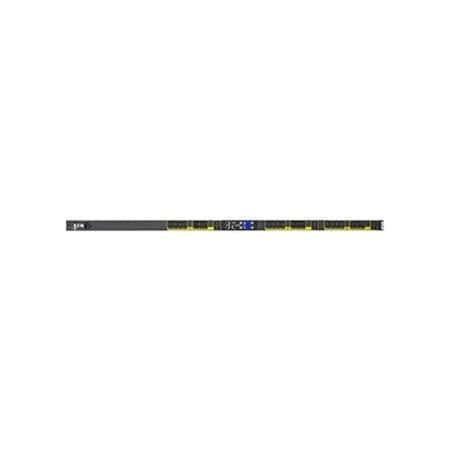 Eaton PDU, Metered, Rack Mounted, (21) C13, (3) C19, C20, 10 ft., Black EMO115-10